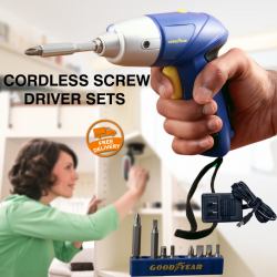 Goodyear Cordless Screw Driver Sets with 10 Bits, GY16002